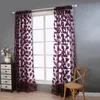 Rideau Tentures Une Pièce Feuille Moineau Gaze Salon Chambre Balcon Violet Sac Type Fenêtre Écran