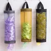 Opbergtassen thuis boodschappentas houder wandmontage gaas plastic dispenser hangende vuilnisbak vuilniskeuken organisator