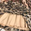 Robes de fille printemps automne imprimé léopard filles robes enfants filles robe en mousseline de soie vêtements pour enfants