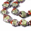 Perlen Sonstiges 15–20 Stück handbemalte Keramikperlen in Delfin-/Fischform, Porzellan, lose Abstandshalter für Armbänder, Ohrringe, Bastelarbeiten, Schmuck