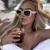 Zonnebril Vrouwen Veelhoek Roze Champagne Shades Vierkante Zonnebril Voor Vrouwelijke Diamond Eyewear FemininoZonnebrilZonnebrilZonnebril