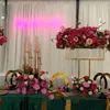 Dekoration Metal Gold Flower Stands Centerpieces Wedding Table Centerpiece Tall Crystal Road blommor Rack Event Imake668