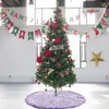 Christmas Decorations Purple Tree Skirt Plush Big Scene Design Supplies Merry Home Decor Decoration Year