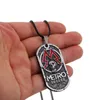 Pendentif Colliers Jeu Metro 2033 Collier Hommes Chaîne En Métal Crâne Carré Chien Tag Femmes Punk Vintage Kolye Souvenir Bijoux