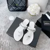 Paris Brands Women's Sandals Summer Soft Bottom Fashion Versatile Shoes Women 2023 Ny Luxury Designer Slide Rubber Flip-Flops Flat Sandals Channel G