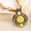 Choker Ahmed Bohemian Vintage Geometric Crystal Stone Handmade Necklace for Women Ethnic Multilayer Chain Pendant 2023