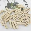 Log kleur kleding pennen haken huizen houten clip opberg clip kled map 25/35/45 mm houten kledingpennen decoratieve pin dh968