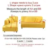 Housses de chaise housse de canapé d'angle uni pour salon élastique Spandex canapé housses extensibles en forme de L 1/2/3/4 places