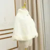 Wraps Jackets Ivory/White Faux Fur Cape Winter Bruids sjaal Huwelijk Bruidsmeisjes zijn schouders ophalen voor kinderen wrap