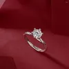 Cluster Rings Shipei 1CT D Moissanite Diamond Gemstone Wedding Engagement Women Ring Fine Jewelry Fashion 925 Sterling Silver Wholesale