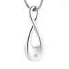 Pendant Necklaces Infinity Love Cremation Jewelry For Ashes Human Pet Stainless Steel Keepsake Urn Necklace