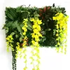 Fiori decorativi prato artificiale piante verdi decorazione casa con muro di fiori di gling erba finta