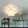 Lampes suspendues PVC Lustre Lily Lotus Creative Simple Moderne Chambre Salon Allée Boutique DIY Lampe Décoration AC90-240V