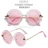 Sunglasses Designer Round Metal Alloy Frame HD PC Lens Bee Shades Women Fashion SunniesSunglassesSunglasses