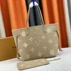 Hochwertige Einkaufstaschen Designerinnen Frauen Handtaschen 2pcs/Setzen Sie die Einkaufstaschen große Kapazität Mode Umhängetasche Echtes Leder -Clutch -Geldbeutel geprägte Mama -Taschen