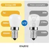 10pcs/lot LED Light Bulb E14 E12 3W Refrigerator Corn AC220V Lamp Cold White/Warm White SMD2835 Replace Halogen