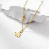 Подвесные ожерелья Cartoon Kawaii Luck Choker Ожерелье для женщин Золотой цвет