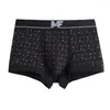 Underpants Male Panties Men's Underwear Boxers Breathable Mens Boxer Printed Comfortable Brand Shorts