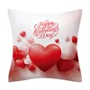 Pillow Fuwatacchi Red Sweetheart Love Printed Case Heart Picture Cover Decorative For Home Sofa Accessories