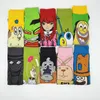 Chaussettes pour hommes 10 paires/pack hommes femme coloré mignon dessin animé unisexe drôle fou nouveauté cool design coton tenue décontractée équipage funky