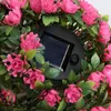 Dekorative Blumen künstlicher Blumengrasball Hängende Solarpendelleuchte Lampe Gartenzimmer Bar Restaurant Pflanze Beleuchtung Dekoration