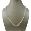 ネックレスイヤリングセットネイチャー淡水真珠の宝石とブレスレットバロックの色の色