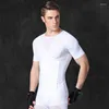 T-shirts pour hommes Ly Men Compression Body Shaper Tummy Control Slim T-Shirt Sous-vêtements Shapewear Tops M99