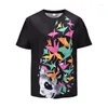 Men's T Shirts COLDKER Men 3D Shirt Short Sleeve Digital Printing Summer Tops Casual Streetwear Male's Cloth Funny Design Tees