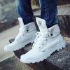 Sneakers canvas skor män och kvinnor koreansk version av vilda damer trend mäns höga hjälp elever andas par paladin