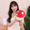 New Funny Mushroom Throw Pillow Cute Mushroom Doll Plush Toy Soft Sofa Cushion Birthday Gift