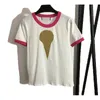 Verano para mujer diseñadores camisetas algodón jersey tela ajuste camisetas marcas de moda tops hombre camisa casual lujos ropa calle pantalones cortos manga ropa camisetas loos s-xxl