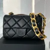 Women Designer Crossbody Coin Purse Shoulder Channel Bag CC Mini Tote Plånbok på kedja Läder Telefon Black Top Handtag Purses Cross Body Pouch Handbag Zippy plånböcker