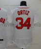 2023 Yeni Beyzbol Formaları 44 Chris Sale 34 David Ortiz 99 Alex Verdugo Boş Jersey Erkek Kadın Gençlik Boyutu-XXXL