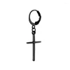 Серьги обручи фланцевые пряжки крест мужчина женские металлические капля свисание ушные шпильки Парки Панк Серьки Ювелирные изделия длинные