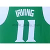 NCAA St. Patrick High School Green # 11 Kyrie Irving College Basketball Maillots cousus 24 Kyrie Irving White Duke Blue Devils College Jersey Shirts