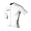 Racing Vestes Pro Team Cycling Jersey Blanc Léger À Manches Courtes Vélo Chemises De Haute Qualité Hombre