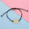 Link armbanden ketting rumnvnty 10stcs roestvrij staal engel armband gelukkige touw gevlochten verstelbare charme voor vrouwen mannen paar sieraden