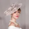 Berets 2223 Spring and Summer/Vintage/Delicate/Abaca/Bowknot/Elegant Feminine Style/Horse Race Headpiece/Tulle Fabric Hats Headpieceberets