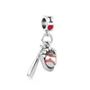 925 Silver Fit Pandora Original Charms Diy Подвеска для женщин браслеты украшения для бейсбольного футбола теннис подвеска для женщин амулет амулет