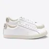 French Veejja white shoes bred with lace ups versatile lovers' classic casual and comfortable sports board with box size 44 45