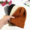 Beanies Beanie/Skull Caps Colors Sticked Woolen Hat Women Korean version av den vilda avslappnade vintern söta och söta mjuka hiphopskallar capb