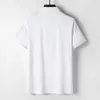ファッションデザイナーメンズポロ黒と白のマルチスタイルシャツTシャツ夏のカジュアル刺繍パターンピュアコットンハイストリートビジネスファッションカラーシャツM-3XL＃99