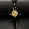 Pendant Necklaces GS01B Rosary Cross Orthodox Church Religion Jesus Christ Ornaments Automotive Interior Mirror Glass Jewelry Accessories