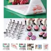 Cake Tools 100 PCS Baking Decorating Bag For Tool Disposable Piping Icing Nozzle Fondant Pastry Tips