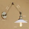 Wall Lamp Sconces Loft retro vintage lichten armaturen verstelbare swing lange armlicht Edison industriële appliques murales