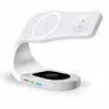 4 em 1 Fast Wireless Charging Stand Stand Dock Dock 15W Carrega magnética multifuncional compatível com MagSafe para iPhone 14 Pro Max 13 12 Apple Watch AirPods