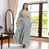 Ethnic Clothing Wepbel Maxi Abaya Dress Women Dubai Arab Evening Gown Suspender Suit Robe Middle East Muslim Ramadan Caftan