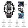 Wristwatches Top Brand Multifunction Mens' Watches Quartz Movement Male Wristwatch Back Light Waterproof Watch Luminous LCD Shows Time