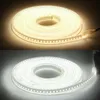 LED -strips 220V LED -stripverlichting 5050 Waterdichte LED -tape Hoge helderheid Flexibele keuken Buitentuin LED Licht met Power Plug Switch P230315