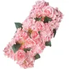 Dekorativa blommor Simulering Silk Fake Flower Wall Artificial Pink Row Wedding T Taiwan Road Lead Home Indoor Garden El Plant Decor